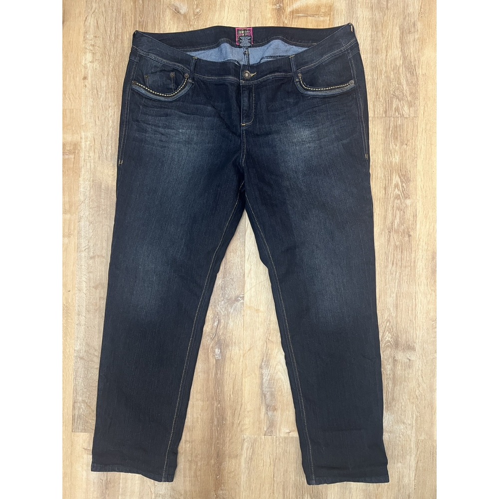 Torrid Women's Straight Leg Jeans - Dark Blue